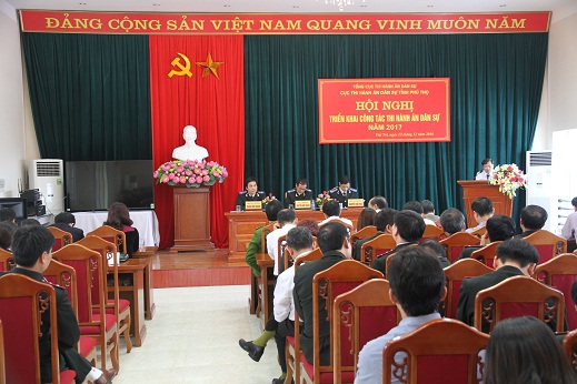 Cục THADS tỉnh Phú Thọ tổ chức Hội nghị triển khai Công tác THADS năm 2017