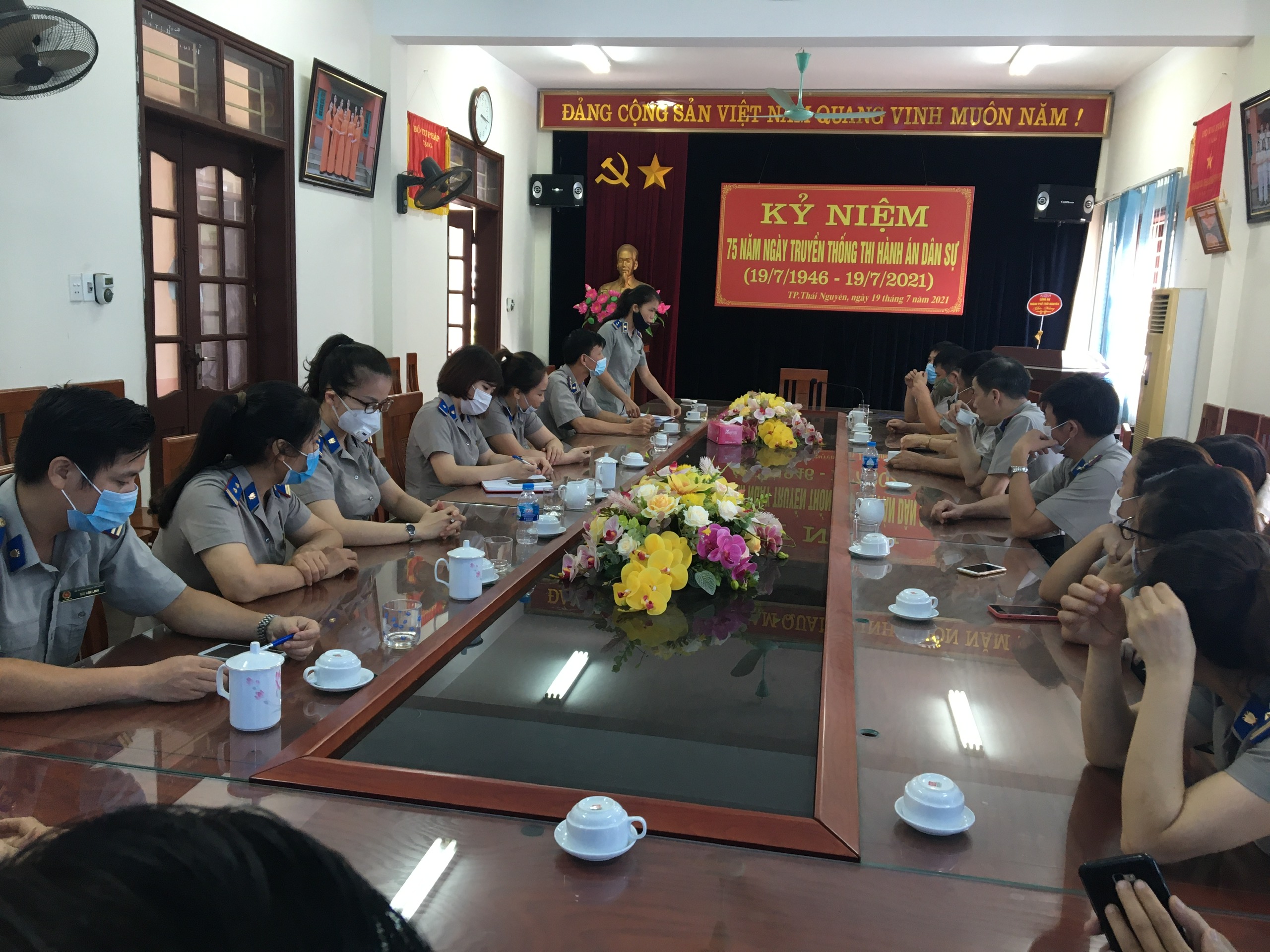 Cục THADS kiểm tra công vụ và công tác phòng, chống dịch Covid-19