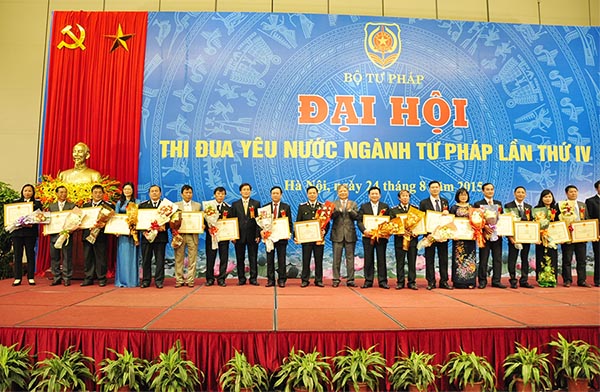 Đại hội thi đua yêu nước ngành Tư pháp lần thứ IV