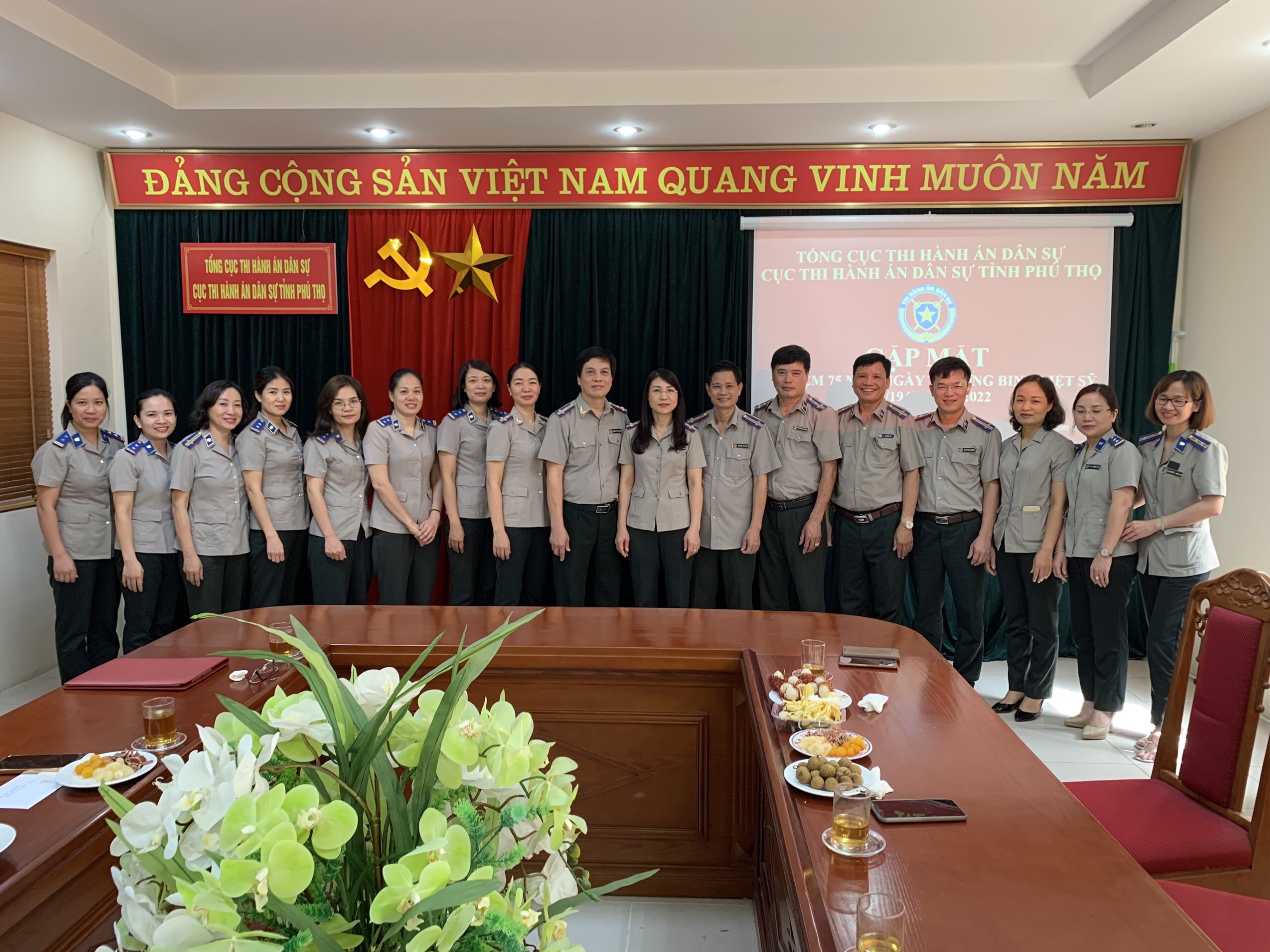 Cục Thi hành án dân sự tỉnh phú Thọ gặp mặt tri ân  kỷ niệm 75 năm ngày thương binh, liệt sỹ (27/7/1947-27/7/2022)