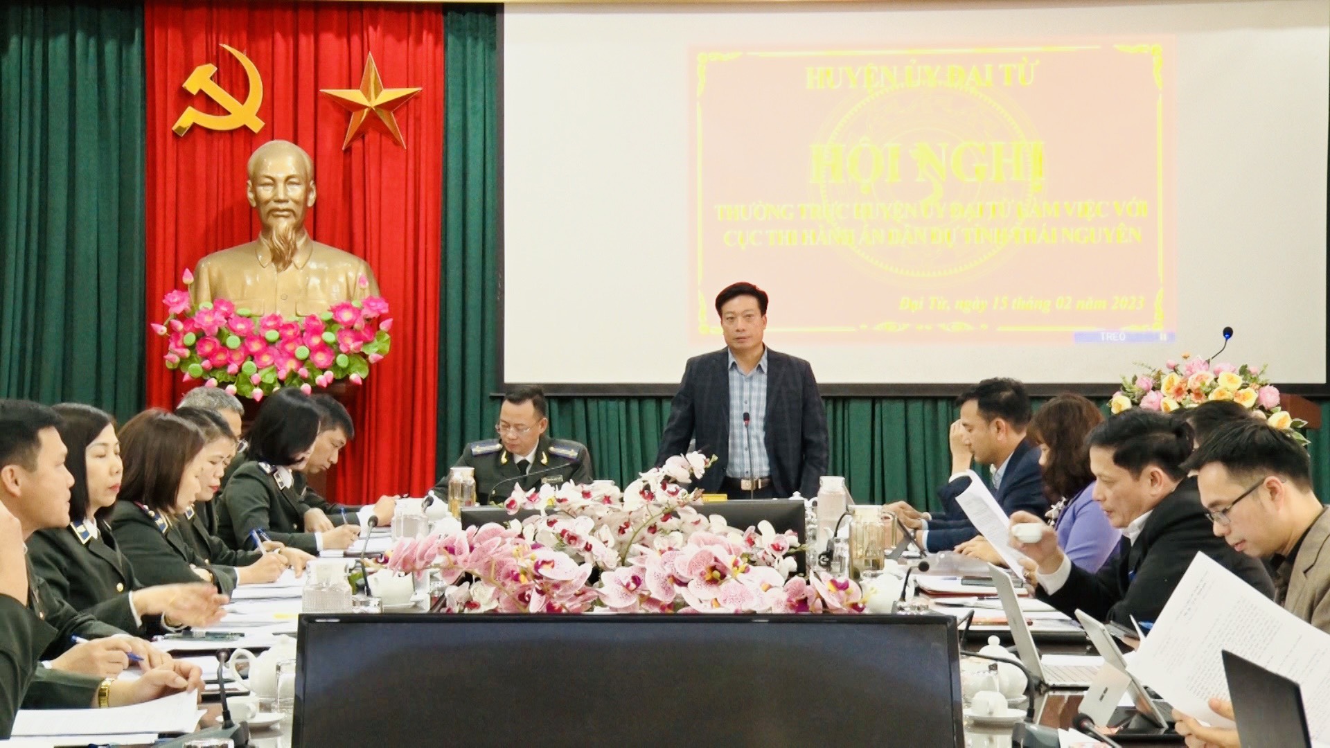 Cục thi hành án dân sự Thái Nguyên làm việc tại huyện Đại Từ về công tác thi hành án dân sự tại địa phương