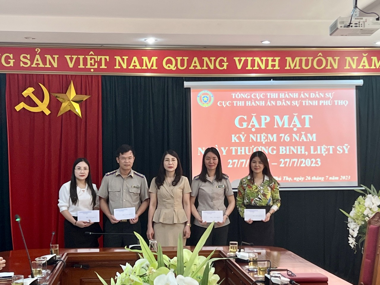 Cục Thi hành án dân sự tỉnh gặp mặt kỷ niệm 76 năm ngày  Thương binh - Liệt sĩ