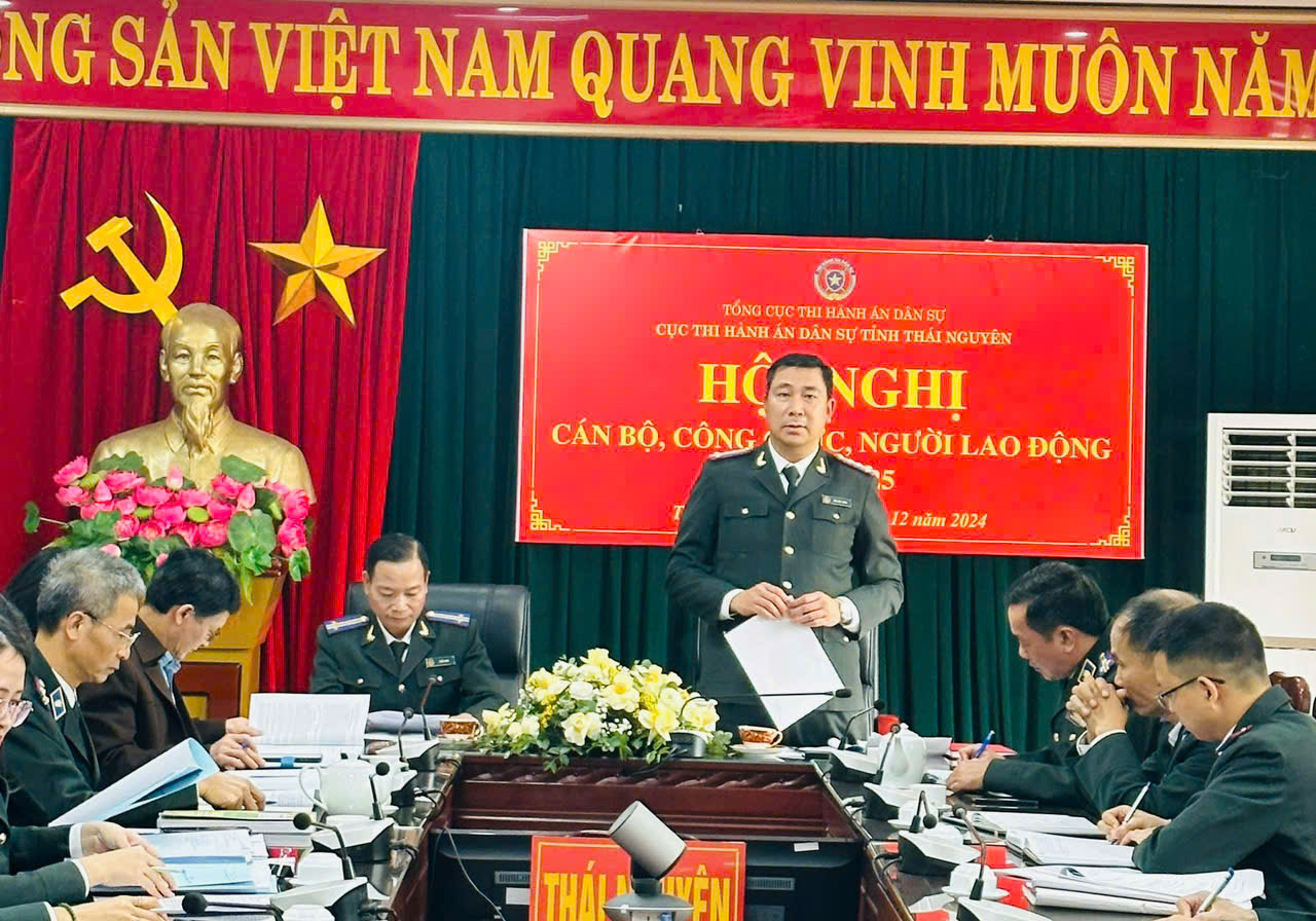 Cục THADS tỉnh Thái Nguyên tổ chức  Hội nghị cán bộ công chức, người lao động năm 2025