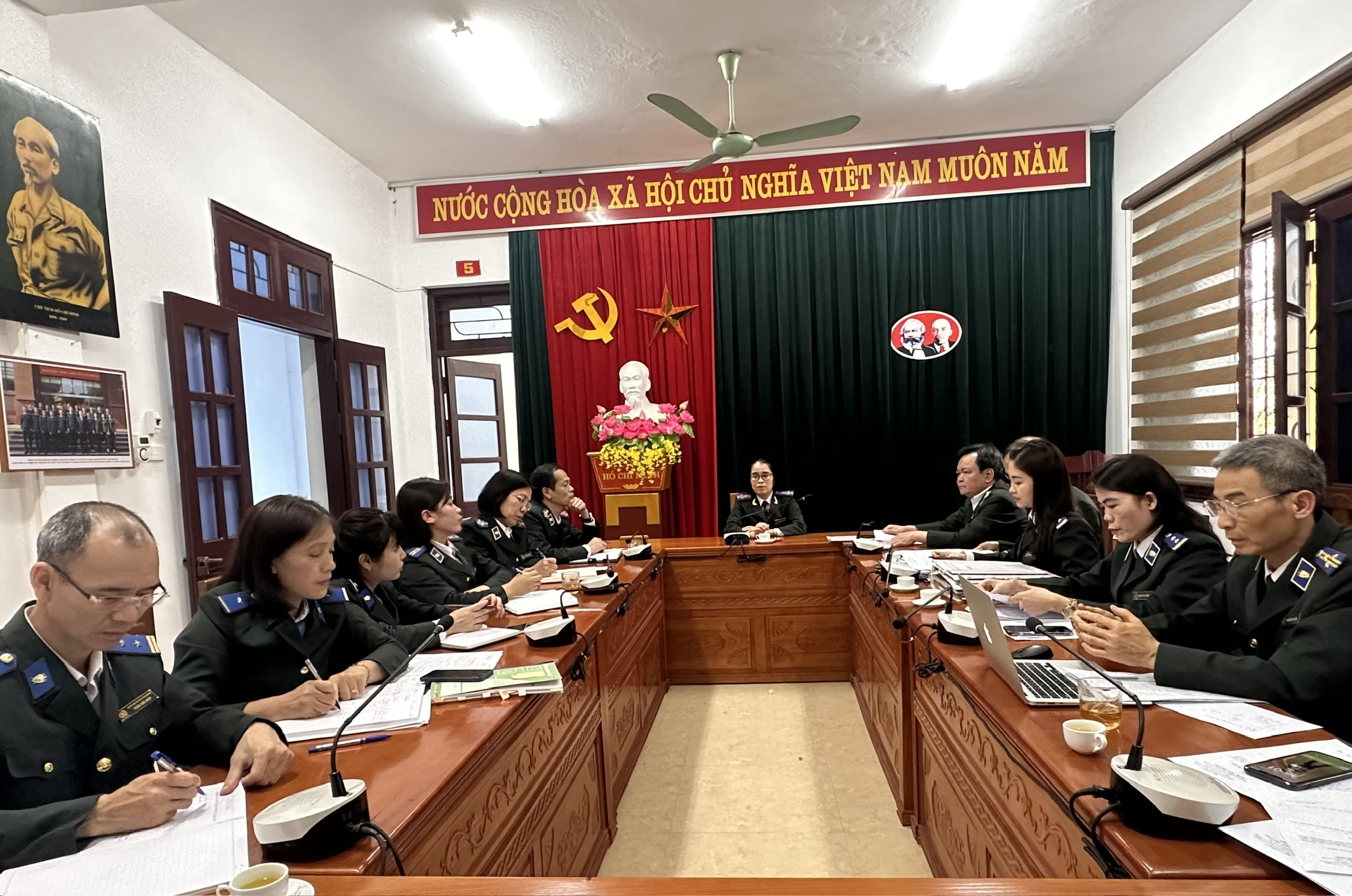 Kiểm tra chuyên đề việc thực hiện các quy định của pháp luật phòng, chống tham nhũng, lãng phí, tiêu cực tại Chi cục THADS thành phố Sông Công