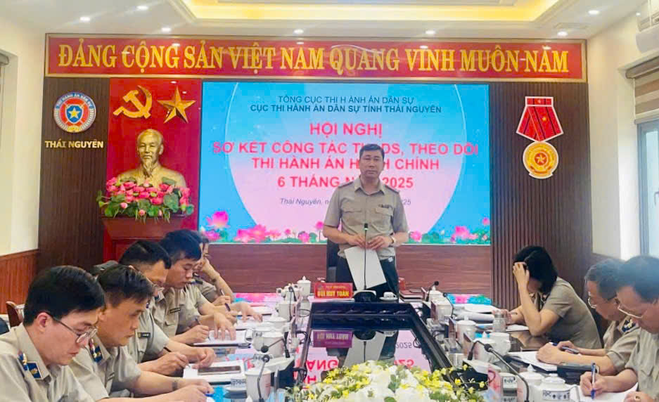 Hội nghị Sơ kết công tác THADS, THAHC 6 tháng đầu năm 2025