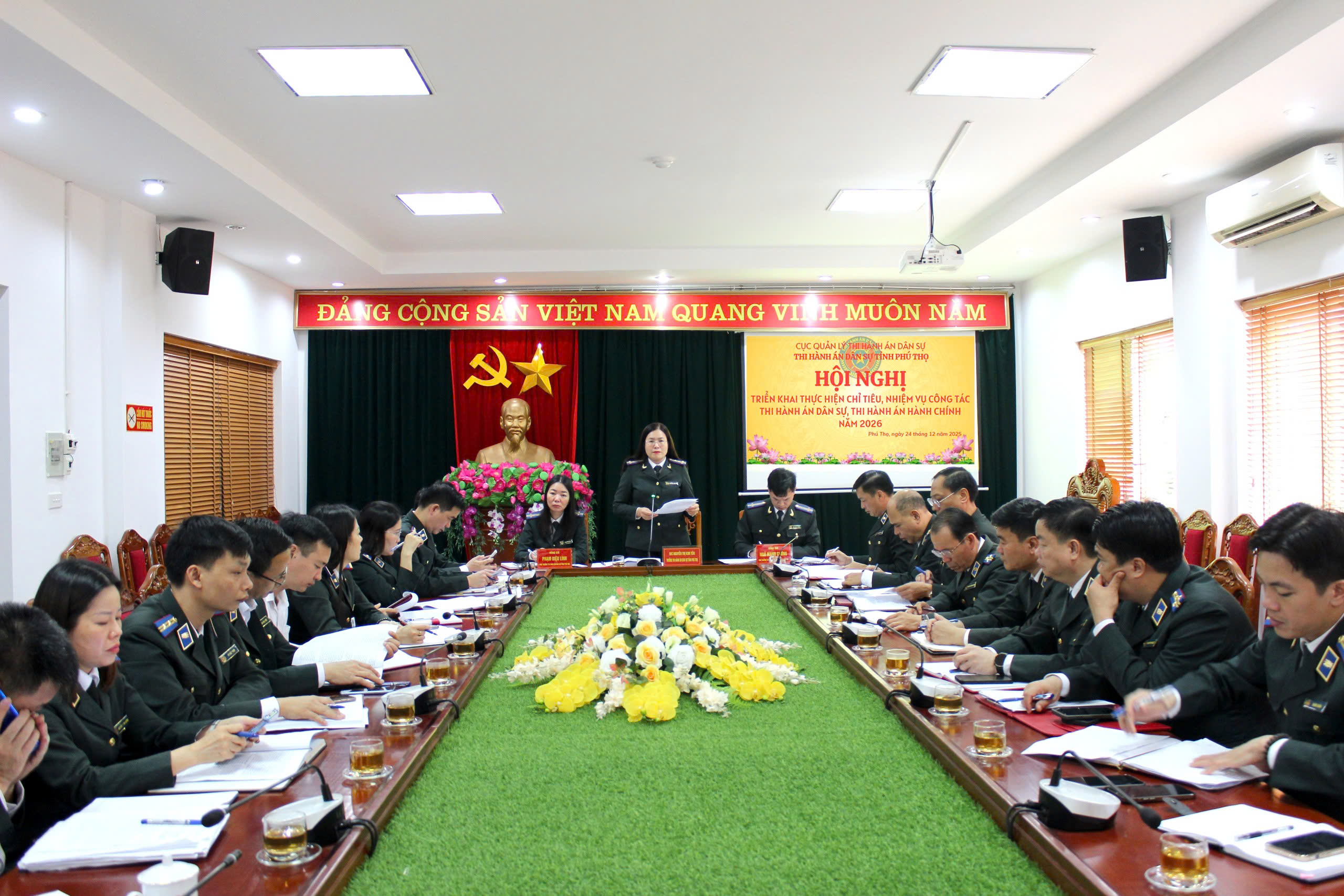 Thi hành án dân sự tỉnh Phú Thọ triển khai nhiệm vụ thi hành án dân sự, hành chính năm 2026