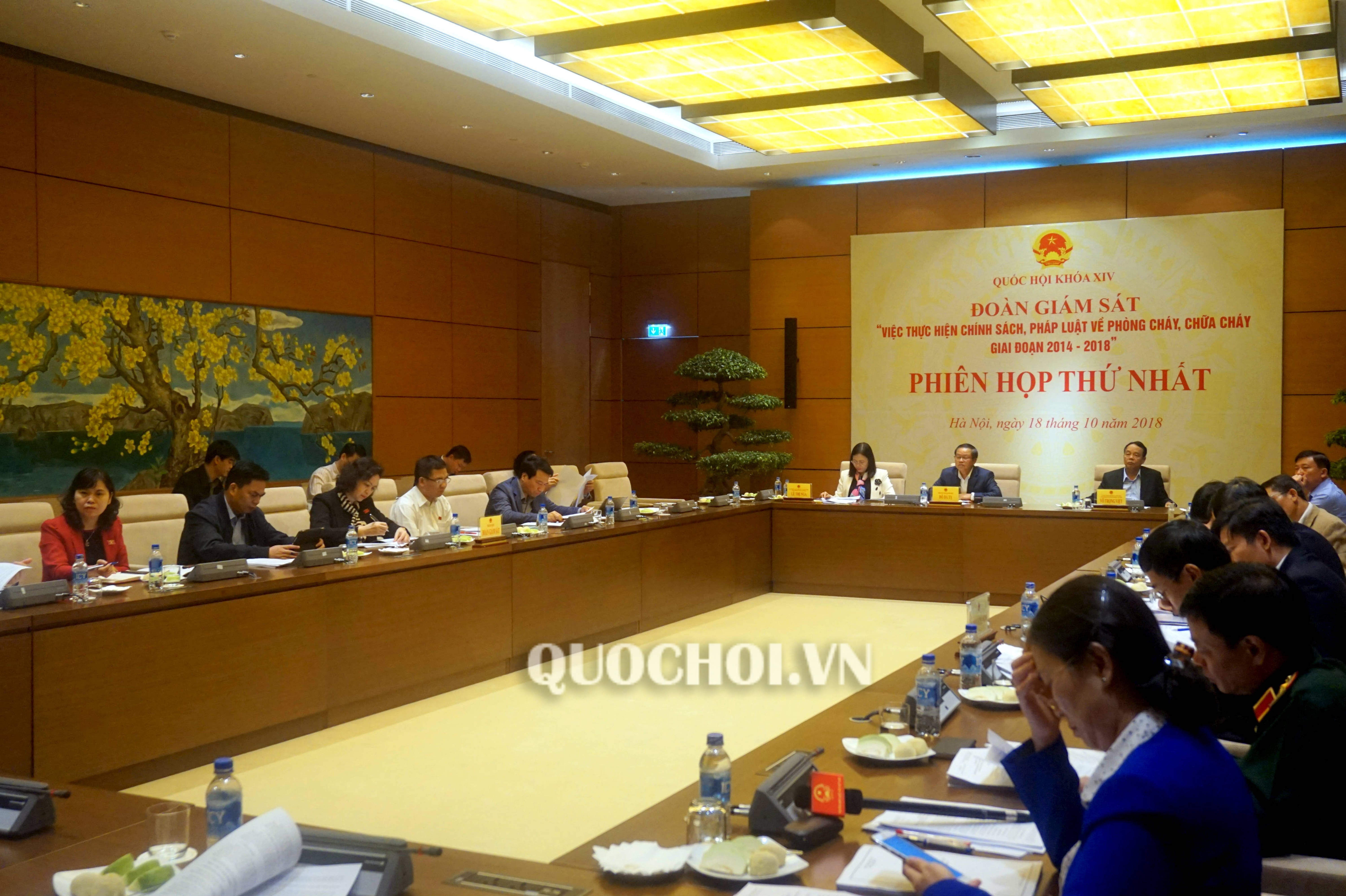 Triển khai kế hoạch giám sát “Việc thực hiện chính sách, pháp luật về PCCC giai đoạn 2014-2018” của Quốc hội