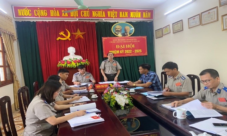 Đại hội Chi bộ Chi cục THADS huyện Cẩm Khê nhiệm kỳ 2022- 2025