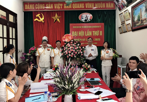 Chi bộ Chi cục Thi hành án dân sự huyện Đại Từ tổ chức thành công Đại hội lần thứ II, nhiệm kỳ 2020-2025