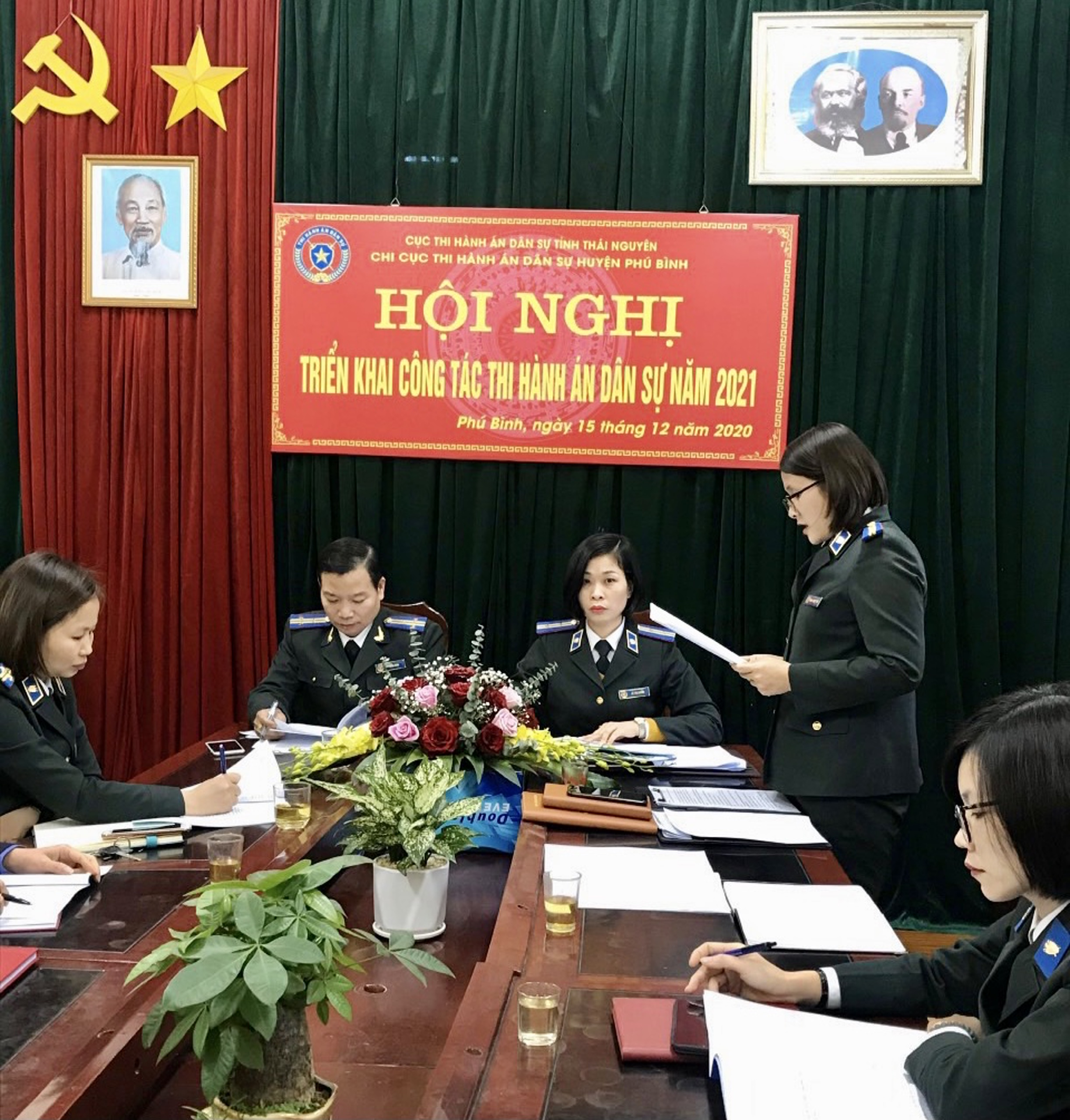 Chi cục THADS huyện Phú Bình tổ chức Hội nghị triển khai công tác năm 2021