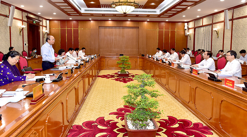 Bộ Chính trị làm việc với Ban Thường vụ Tỉnh ủy về công tác chuẩn bị Đại hội đại biểu Đảng bộ tỉnh lần thứ XVII