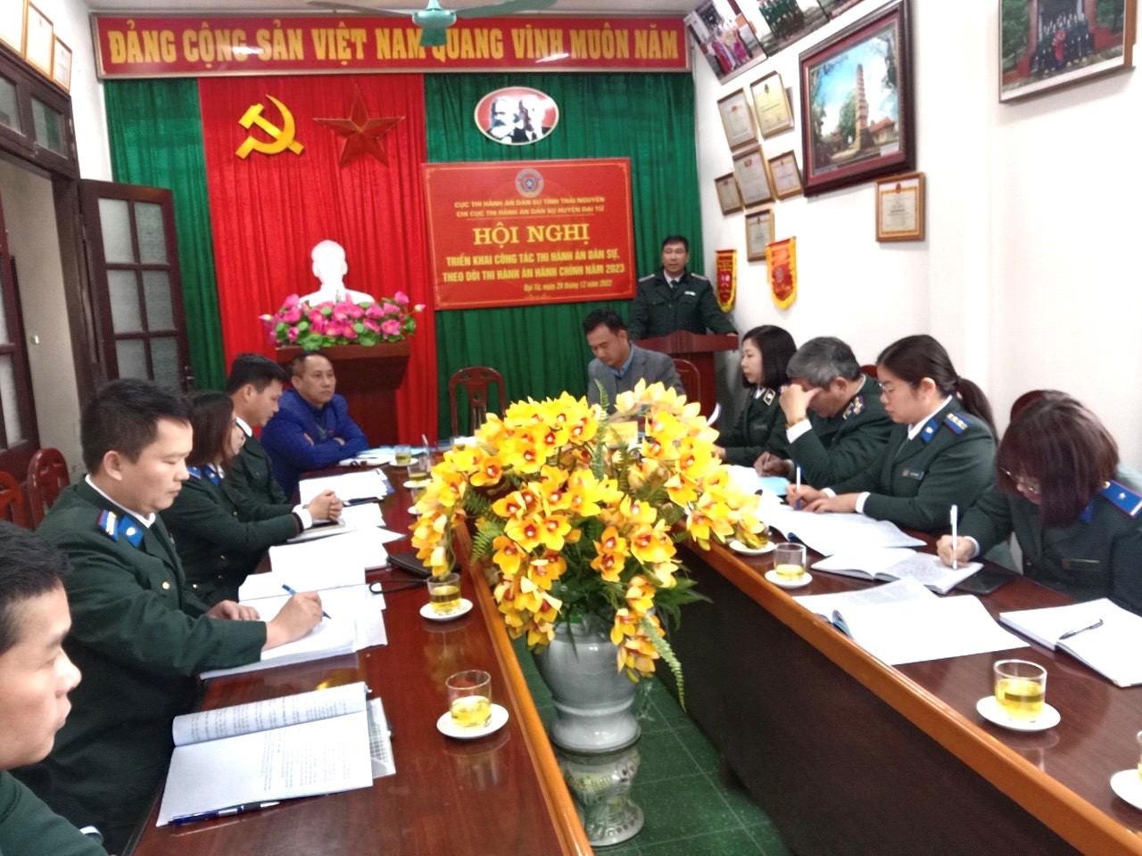 Hội nghị triển khai công tác năm 2023 của Chi cục Thi hành án dân sự huyện Đại Từ