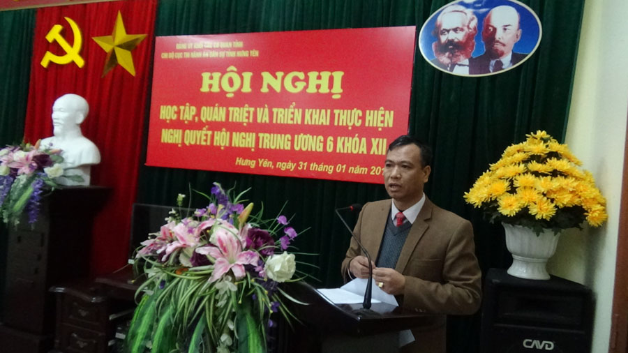 Học tập, quán triệt, triển khai thực hiện các nghị quyết Hội nghị Trung ương 6 khóa XII