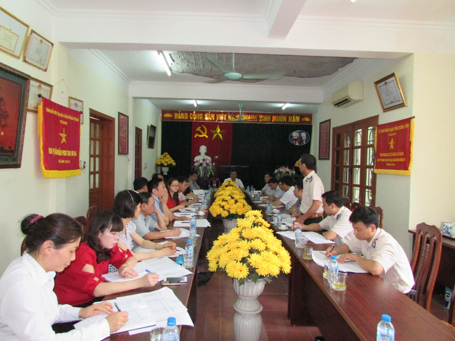 Hội nghị giao ban đánh giá kêt quả công tác thi hành án dân sự 7 tháng năm 2016 và triển khai nội dung bình xét thi đua 70 năm Ngày truyền thống Thi hành án dân sự.