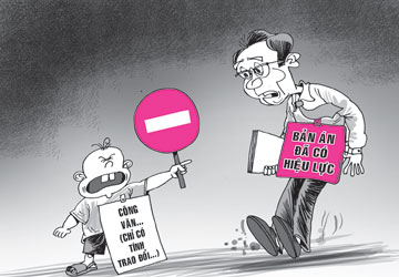 Công văn ngáng đường thi hành án