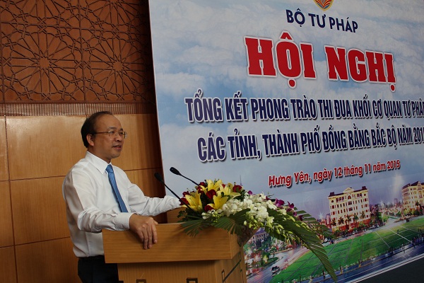 Hội nghị tổng kết phong trào thi đua khối cơ quan Tư pháp các tỉnh, thành phố Đồng bằng Bắc bộ năm 2015.