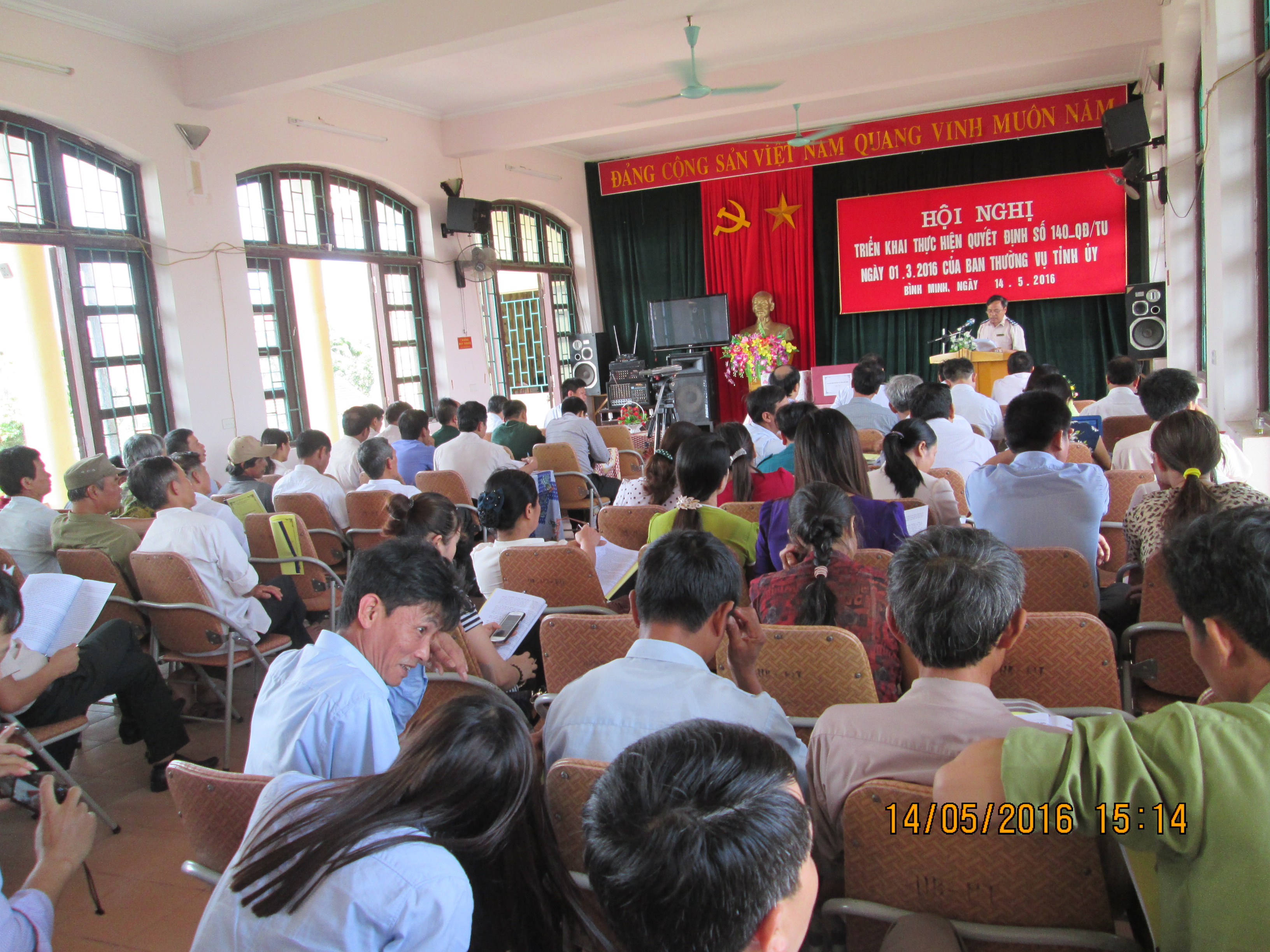 Cục Thi hành án dân sự tỉnh Ninh Bình triển khai thực hiện Quyết định số 140-QĐ/TU của Ban Thường vụ Tỉnh ủy về việc phân công đơn vị phụ trách và doanh nghiệp kết nghĩa với thị trấn Bình Minh.