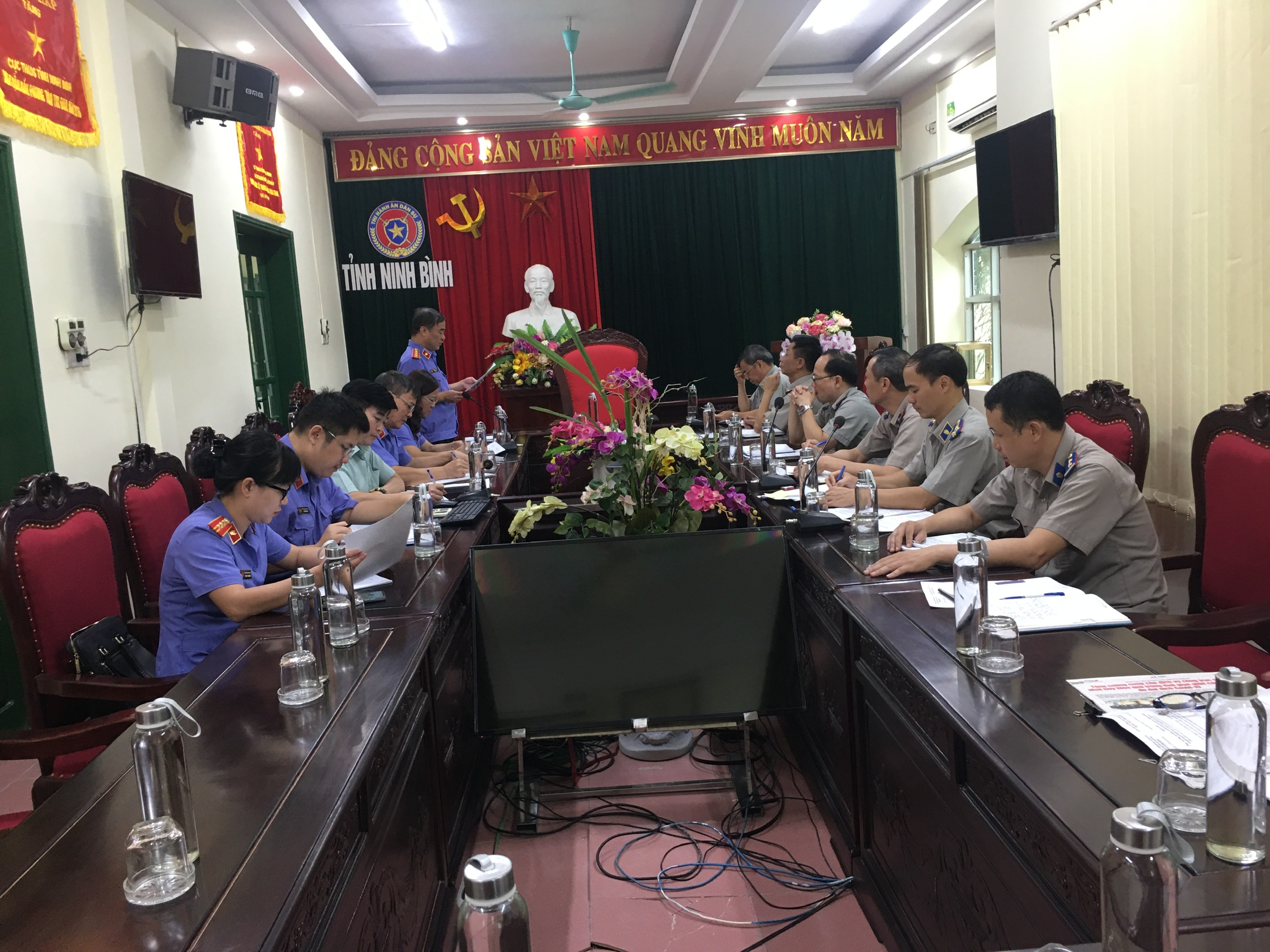 Công bố Quyết định Kiểm sát trực tiếp hoạt động Thi hành án dân sự, hành chính tại Cục Thi hành án dân sự tỉnh Ninh Bình