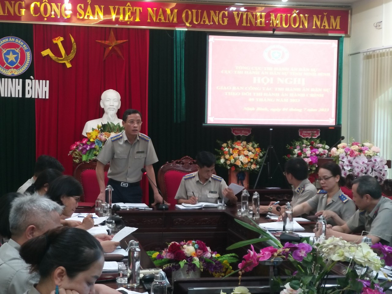 Hội nghị giao ban công tác thi hành án dân sự , theo dõi án hành chính 09 tháng năm 2023