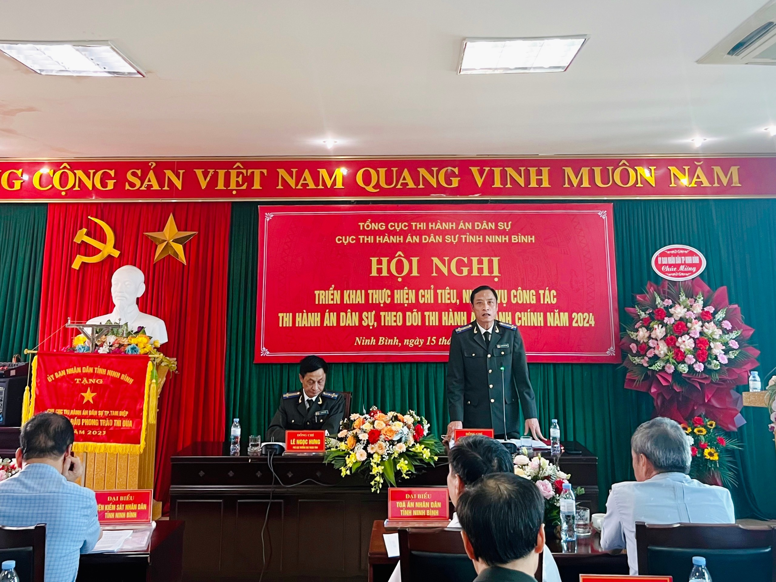 Hội nghị triển khai thực hiện chỉ tiêu, nhiệm vụ công tác thi hành án dân sự, theo dõi thi hành án hành chính năm 2024