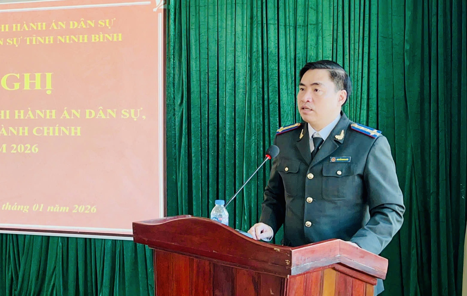 THI HÀNH ÁN DÂN SỰ TỈNH NINH BÌNH TỔ CHỨC HỘI NGHỊ GIAO BAN QUÝ I/2026 VÀ GẶP MẶT TẤT NIÊN, CHÀO XUÂN MỚI 2026