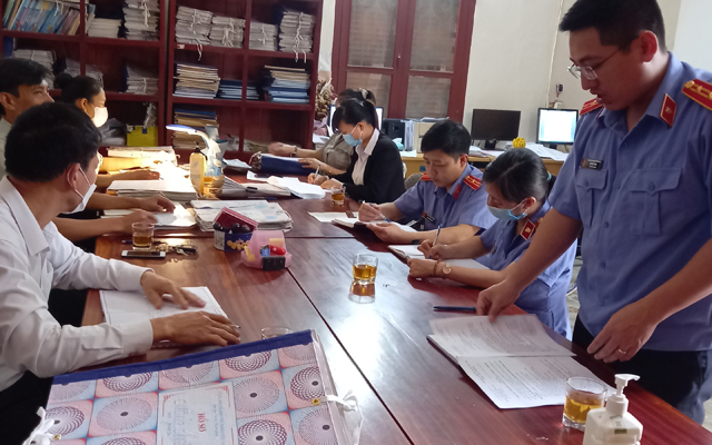 Kiểm sát hoạt động THADS tại Chi cục THADS huyện Vĩnh Lộc