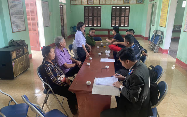 THADS Vĩnh Lộc: động viên, thuyết phục thành công việc giao đất