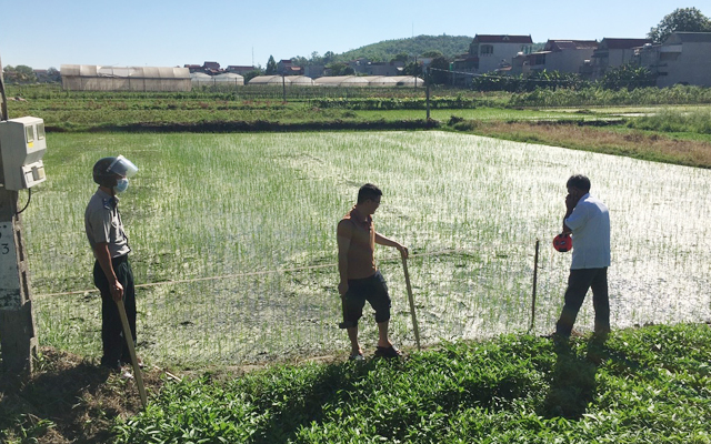 Chi cục THADS huyện Vĩnh Lộc cưỡng chế giao tài sản cho người mua trúng đấu giá