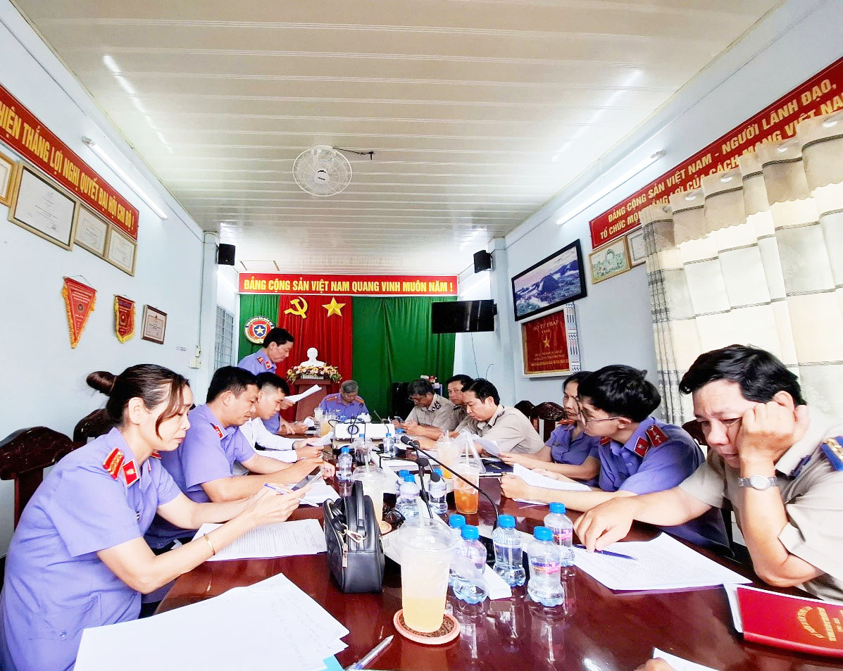 Viện kiểm sát nhân dân tỉnh Đồng Tháp thông qua kết quả kiểm sát đối với Chi cục Thi hành án dân sự huyện Lấp Vò