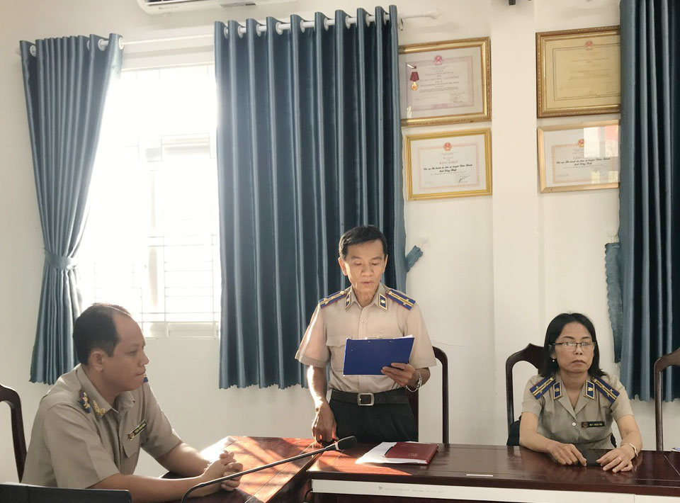 Cục Thi hành án dân sự tỉnh Đồng Tháp công bố, trao Quyết định về việc điều động, bổ nhiệm công chức giữ chức vụ lãnh đạo tại Chi cục Thi hành án dân sự huyện Châu Thành