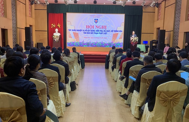 Bồi dưỡng nghiệp vụ về xây dựng, kiểm tra, rà soát, hệ thống hoá văn bản QPPL