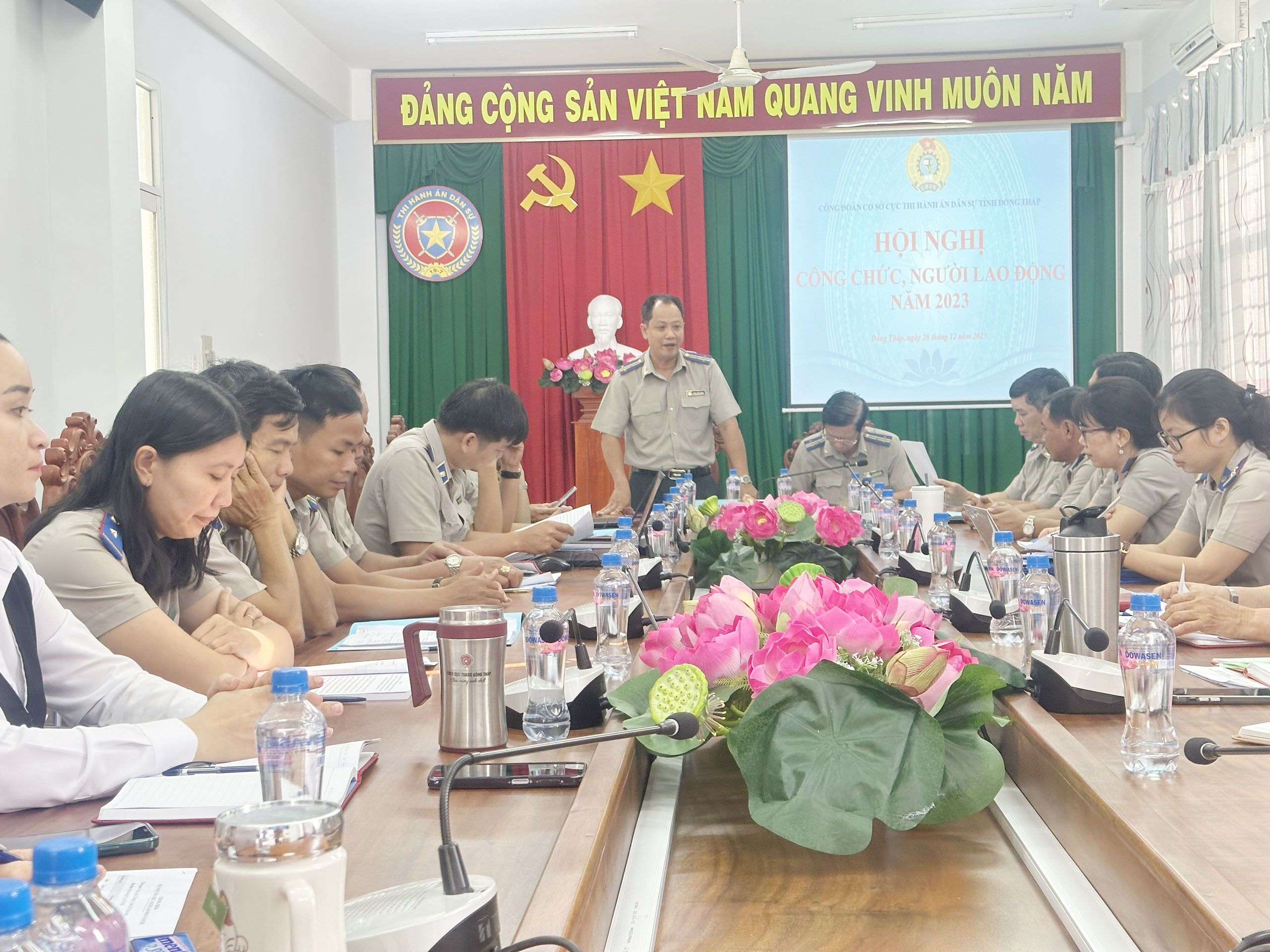 Cục Thi hành án dân sự tỉnh Đồng Tháp tổ chức Hội nghị công chức, người lao động năm 2023