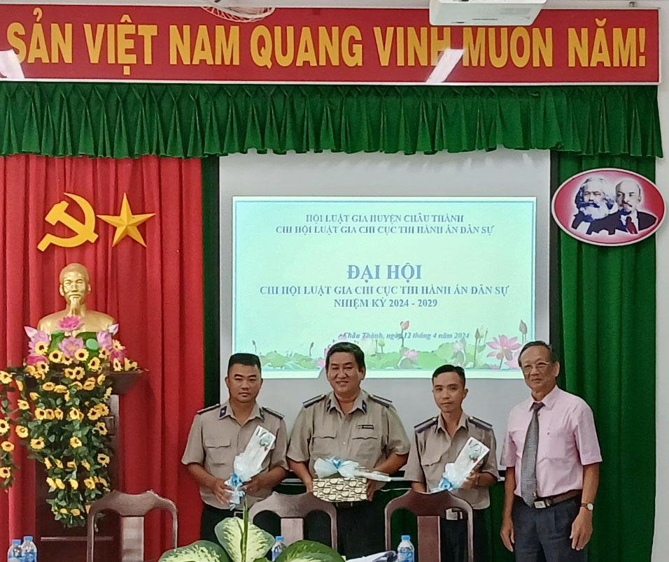 Chi cục THADS huyện Châu Thành tổ chức Đại hội Chi hội Luật gia Chi cục THADS nhiệm kỳ 2024 - 2029