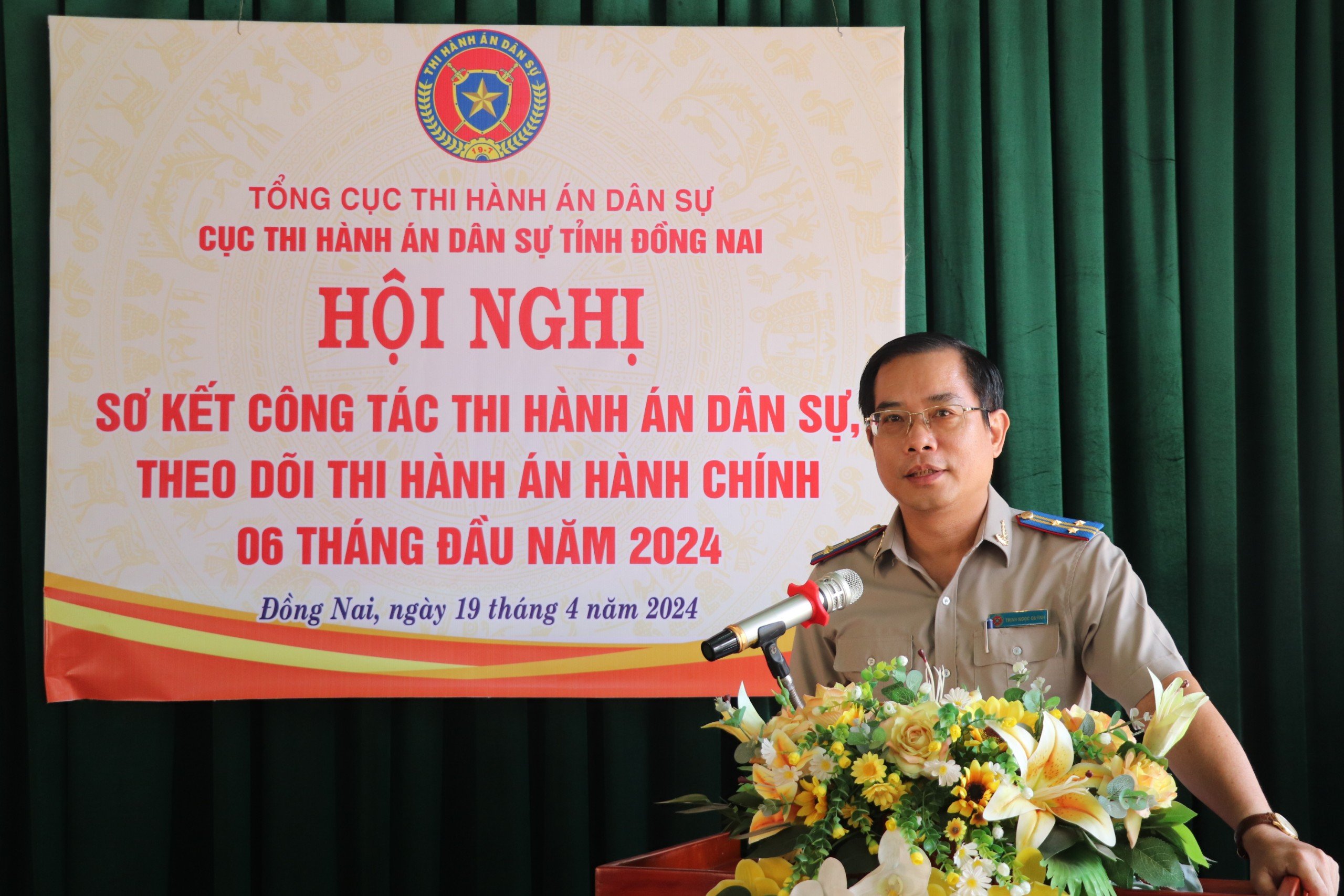 Cục Thi hành án dân sự (THADS) tỉnh tổ chức Hội nghị Sơ kết công tác THADS, theo dõi thi hành án hành chính 6 tháng đầu năm 2024 (tháng 10-2023 đến tháng 3-2024)