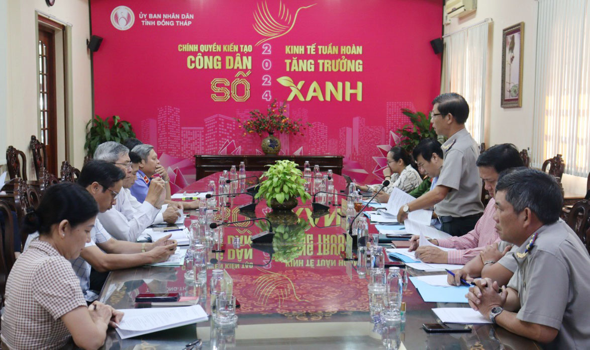 BAN CHỈ ĐẠO THI HÀNH ÁN DÂN SỰ TỈNH ĐỒNG THÁP  HỌP QUÝ I NĂM 2024