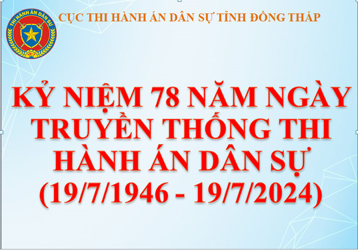 Phim tư liệu Kỷ niệm 78 năm Ngày truyền thống Thi hành án dân sự