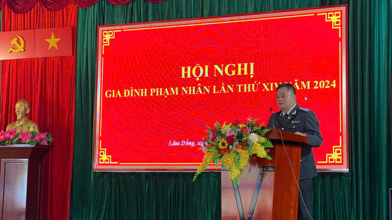 Lãnh đạo Cục dự Hội nghị gia đình phạm nhân tại Trại giam Đại Bình