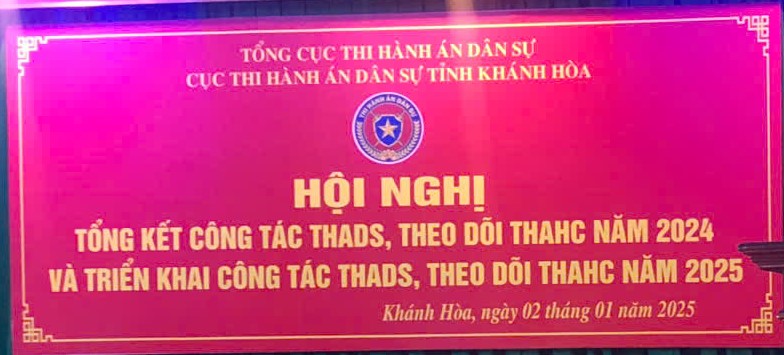 Hội nghị Triển khai công tác Thi hành án dân sự, theo dõi thi hành án hành chính năm 2025