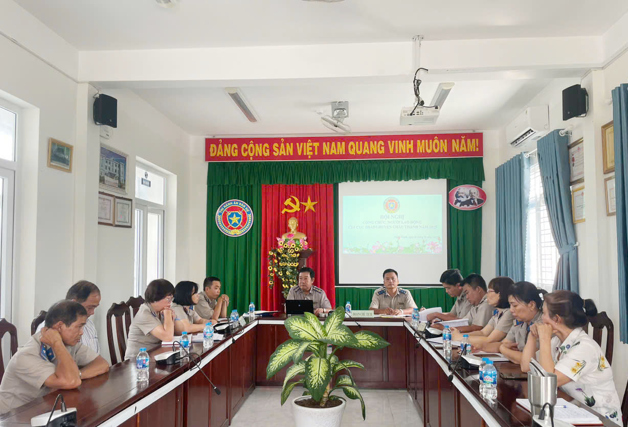 Chi cục Thi hành án dân sự huyện Châu Thành tổ chức Hội nghị công chức, người lao động năm 2025