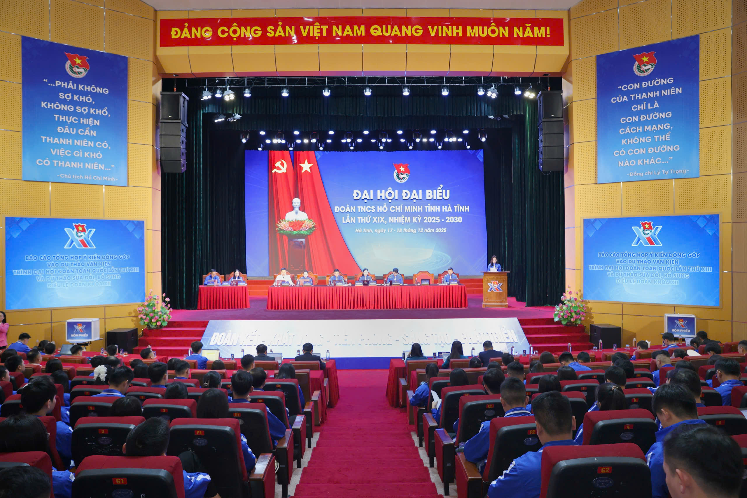 220 đại biểu dự Đại hội Đoàn TNCS Hồ Chí Minh tỉnh Hà Tĩnh