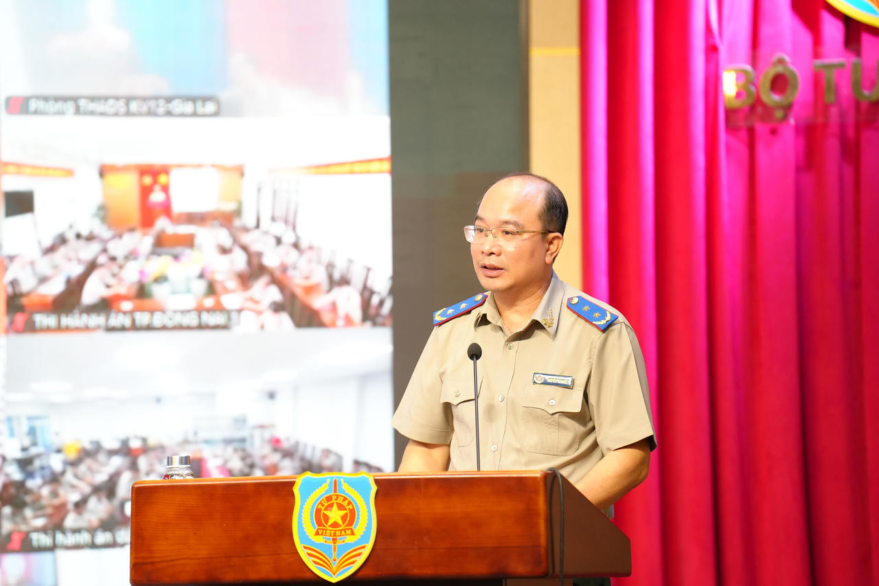 Ông Nguyễn Thắng Lợi, Cục trưởng Cục Quản lý THADS phát biểu tại Hội nghị.