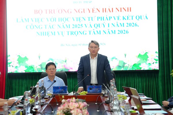 Bộ trưởng Nguyễn Hải Ninh: Xây dựng Học viện Tư pháp thích ứng yêu cầu của kỷ nguyên mới