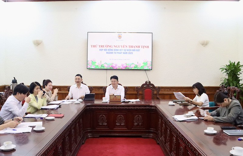 Họp Hội đồng bình xét sự kiện nổi bật ngành Tư pháp năm 2025 