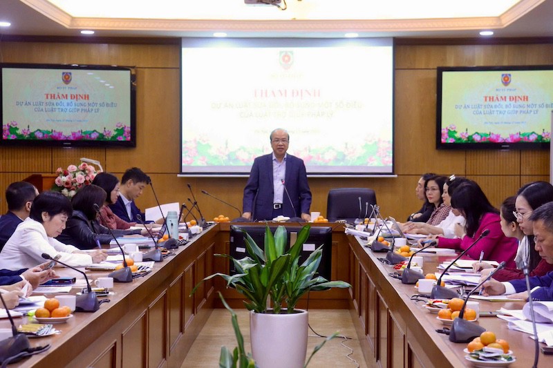  Thẩm định dự án Luật sửa đổi, bổ sung một số điều của Luật Trợ giúp pháp lý 