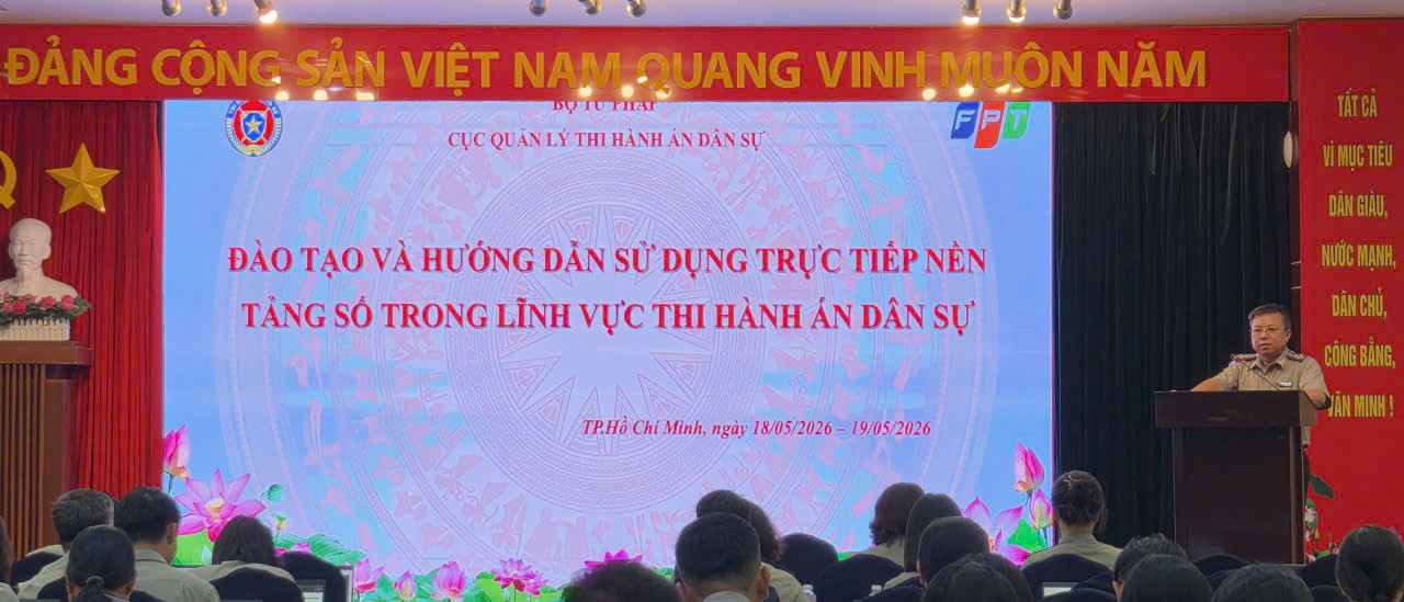 Ảnh đại diện TẬP HUẤN SỬ DỤNG NỀN TẢNG SỐ TRONG THI HÀNH ÁN DÂN SỰ TẠI THÀNH PHỐ HỒ CHÍ MINH