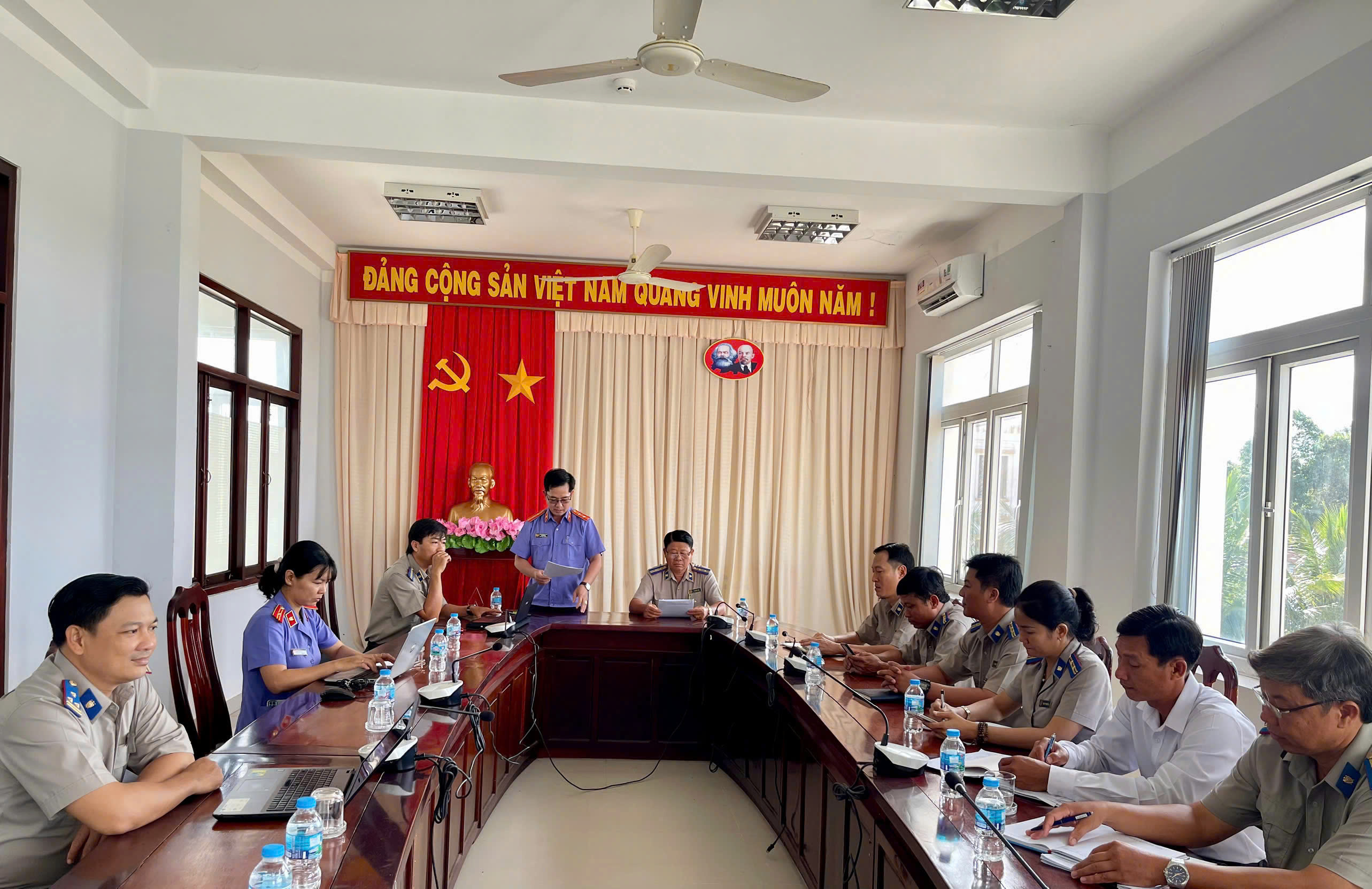 Ảnh đại diện Phòng THADS Khu vực 11 tiếp Đoàn kiểm sát chuyên đề hồ sơ thi hành án áp dụng biện pháp cưỡng chế kê biên tài sản