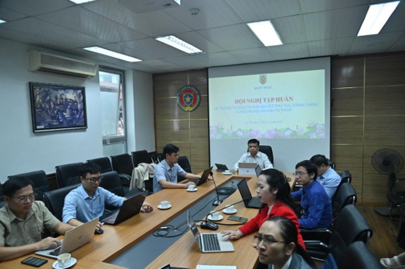 Tập huấn thử nghiệm Hệ thống thông tin giải quyết thủ tục hành chính dùng chung ngành Tư pháp