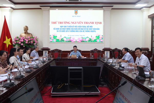 Ảnh đại diện Phát huy vai trò của Ban Chỉ đạo trong rà soát, xử lý vướng mắc của hệ thống văn bản quy phạm pháp luật