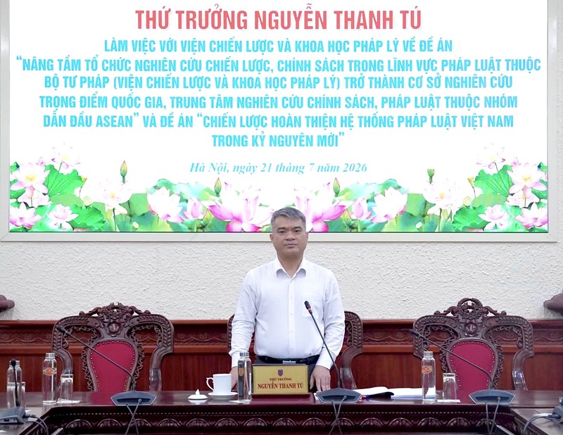 Ảnh đại diện nâng tầm tổ chức nghiên cứu chiến lược, chính sách trong lĩnh vực pháp luật thuộc bộ tư pháp
