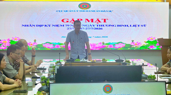 Ảnh đại diện Cục Quản lý Thi hành án dân sự gặp mặt, tri ân nhân kỷ niệm 79 năm Ngày Thương binh - Liệt sĩ (27/7/1947 - 27/7/2026)